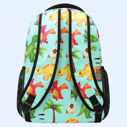 Dinosaurio - Mochila personalizada personalizada - AA023_CB