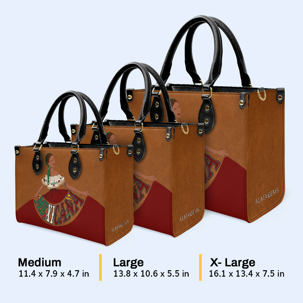 MEXICANA - Personalized Leather Handbag - HB_MX10