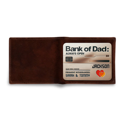 Bank Of Dad - Cartera de piel para hombre - MW31