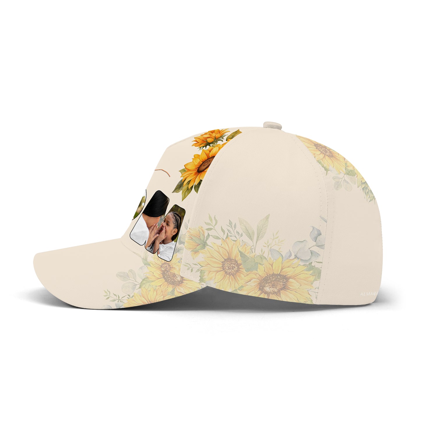 La mejor mamá del mundo: gorra de béisbol personalizada con estampado completo - FM009_BAC