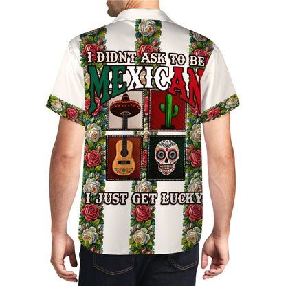 No pedí ser mexicano - Camisa hawaiana unisex personalizada - HW_MX01