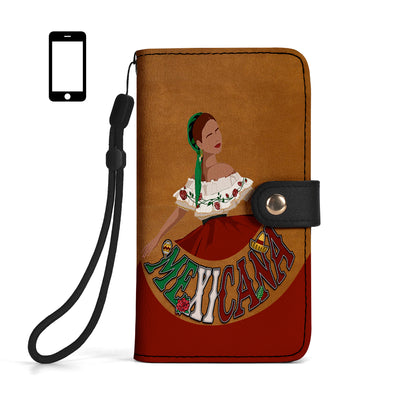 MEXICANA - Cartera de piel personalizada para teléfono - ME006_PW