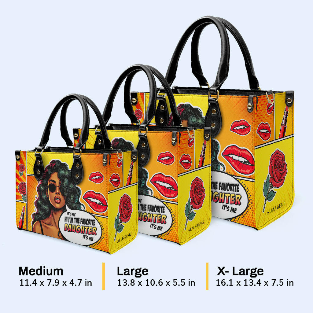 La hija favorita - Bolso de mano de cuero personalizado - FM012_HB