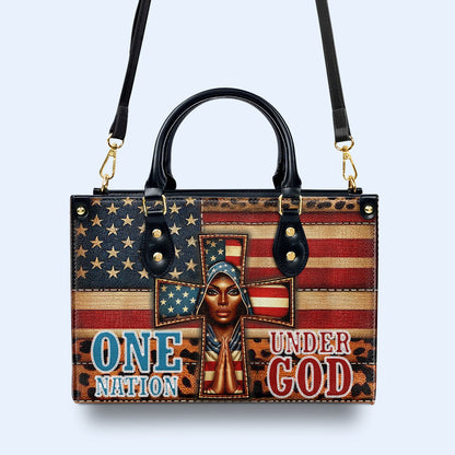 One Nation Under God - Leather Handbag - IND05