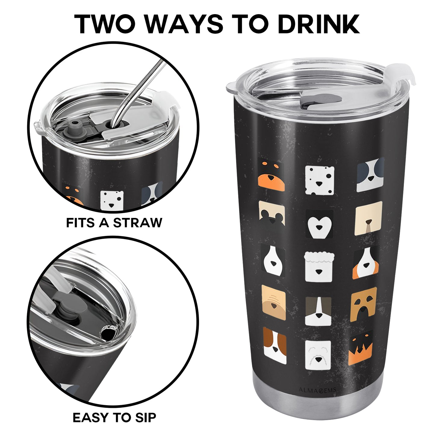 Este ser humano pertenece a - Vaso de acero inoxidable personalizado de 20 oz y 30 oz - TB_LL08