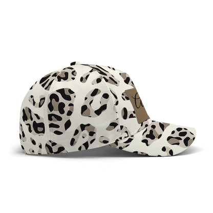 Gorra con estampado de leopardo - Gorra personalizada personalizada, gorra de béisbol con estampado integral - DG032_BAC