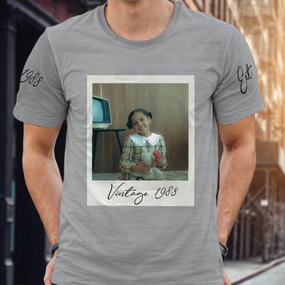 Bootleg Shirt Couple - Personalized Custom Unisex All-Over Printed T-Shirt - FM004_3T