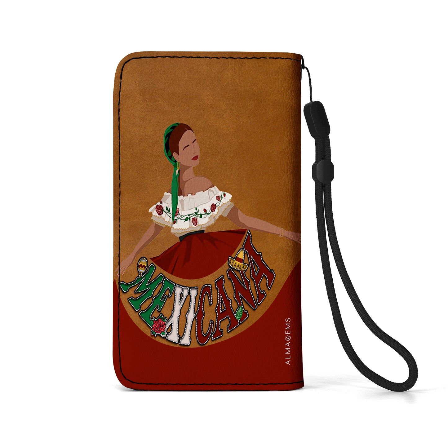 MEXICANA - Personalized Custom Phone Leather Wallet - ME006_PW