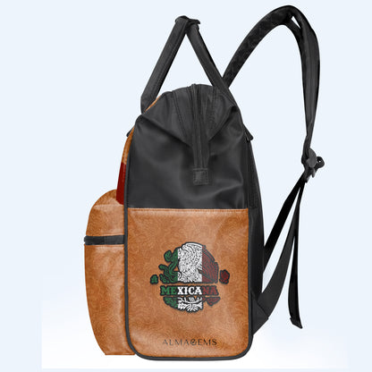 MEXICANA - Mochila de viaje personalizada con diseño de pico de pato - ME006_DKB