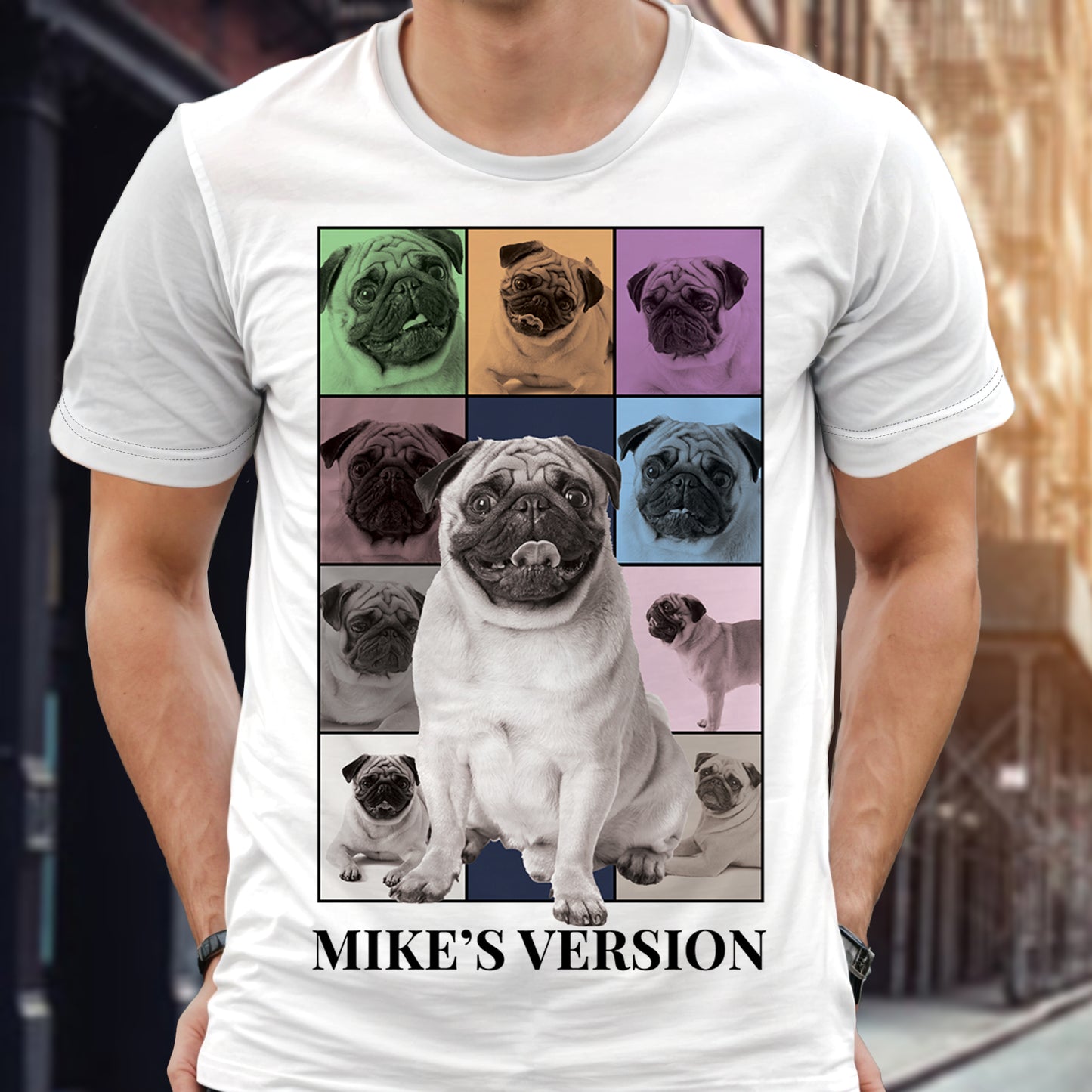 Versión para perros: camiseta unisex personalizada con estampado integral - PET002_3T