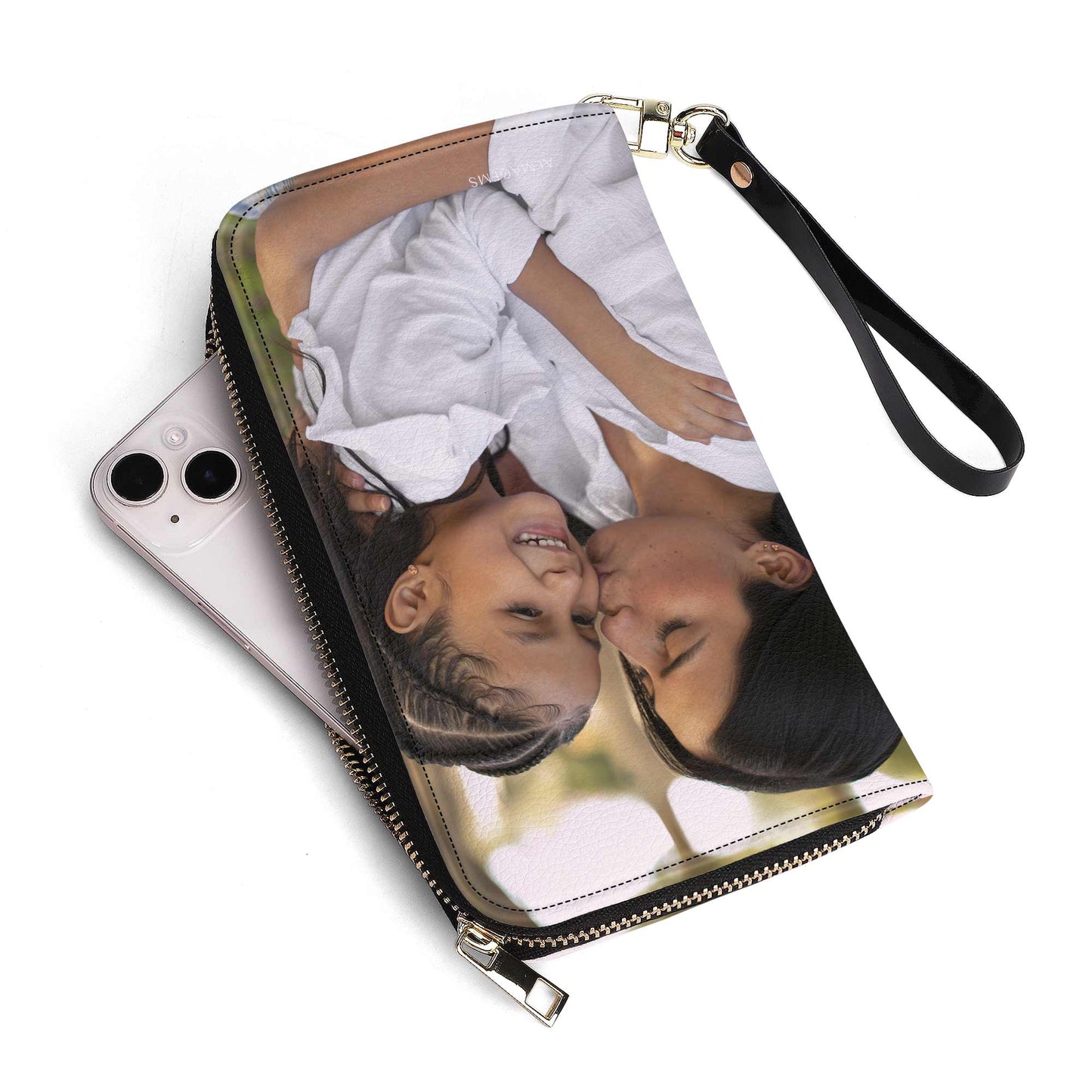 Foto personalizada - 2 caras - Cartera de piel para mujer - photoWL01