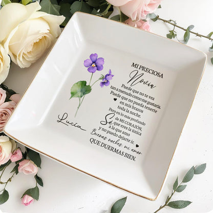 MI PRECIOSA NOVIA - Plato de joyería personalizado - CP018_SCRD