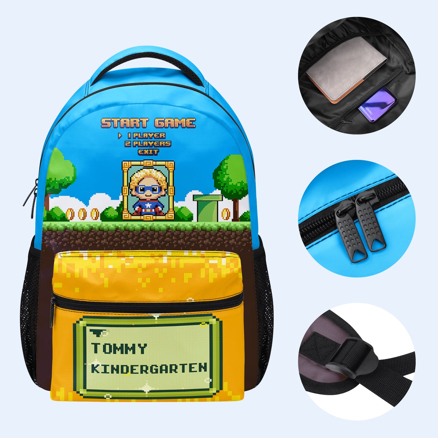 Que comiencen los juegos - Mochila personalizada personalizada - QCUS033_CB