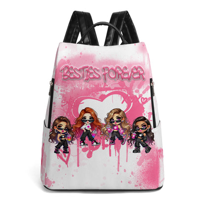 BESTIES FOREVER - Mochila de cuero personalizada - DG085_BP