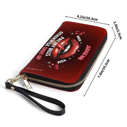 Judge Me When You Pay My Bills Otherwise Shut Up - Women Leather Wallet - WW_DB74