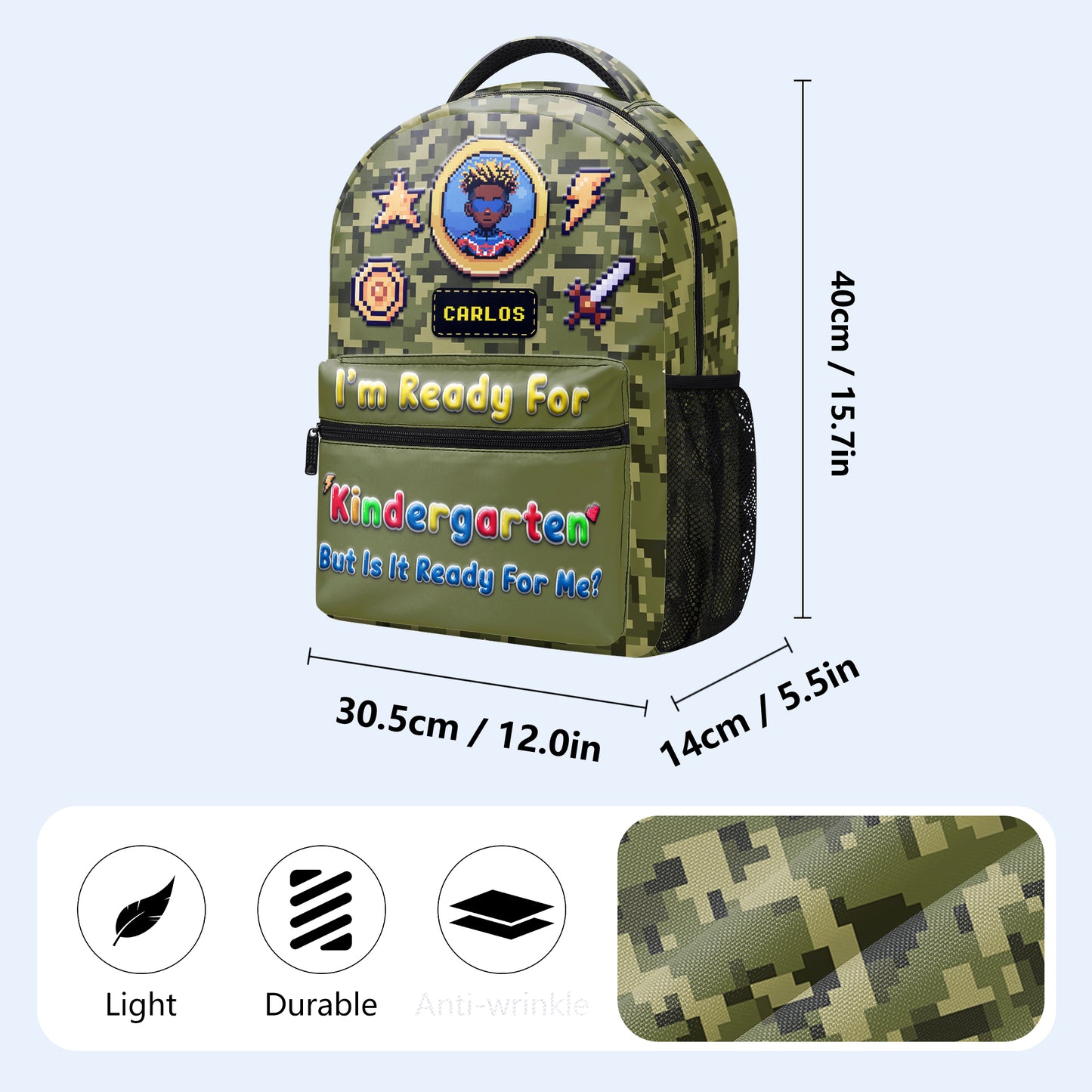 Estoy listo para... ¿Pero está listo para mí? - Mochila personalizada personalizada - QCUS029_CB