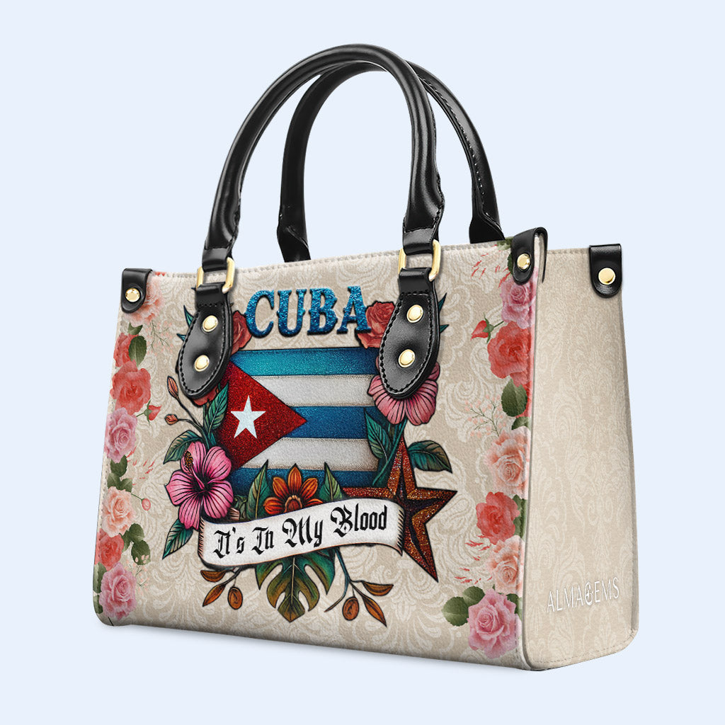 Cuba está en mi sangre - Bolso de piel personalizado - LA021_HB