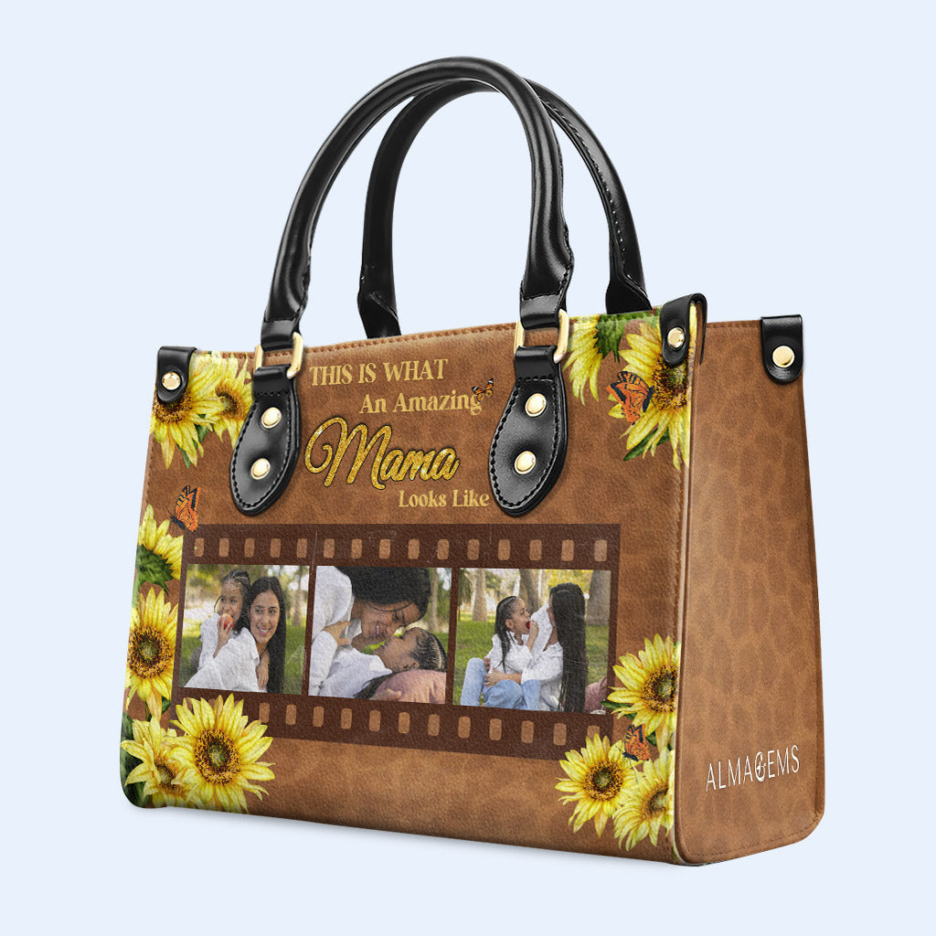 This Is What An Amazing ... Looks Like - Personalized Custom Leather Handbag - FM013_HB