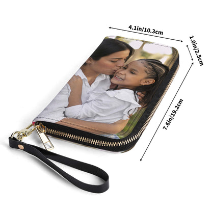 Foto personalizada - 2 caras - Cartera de piel para mujer - photoWL01