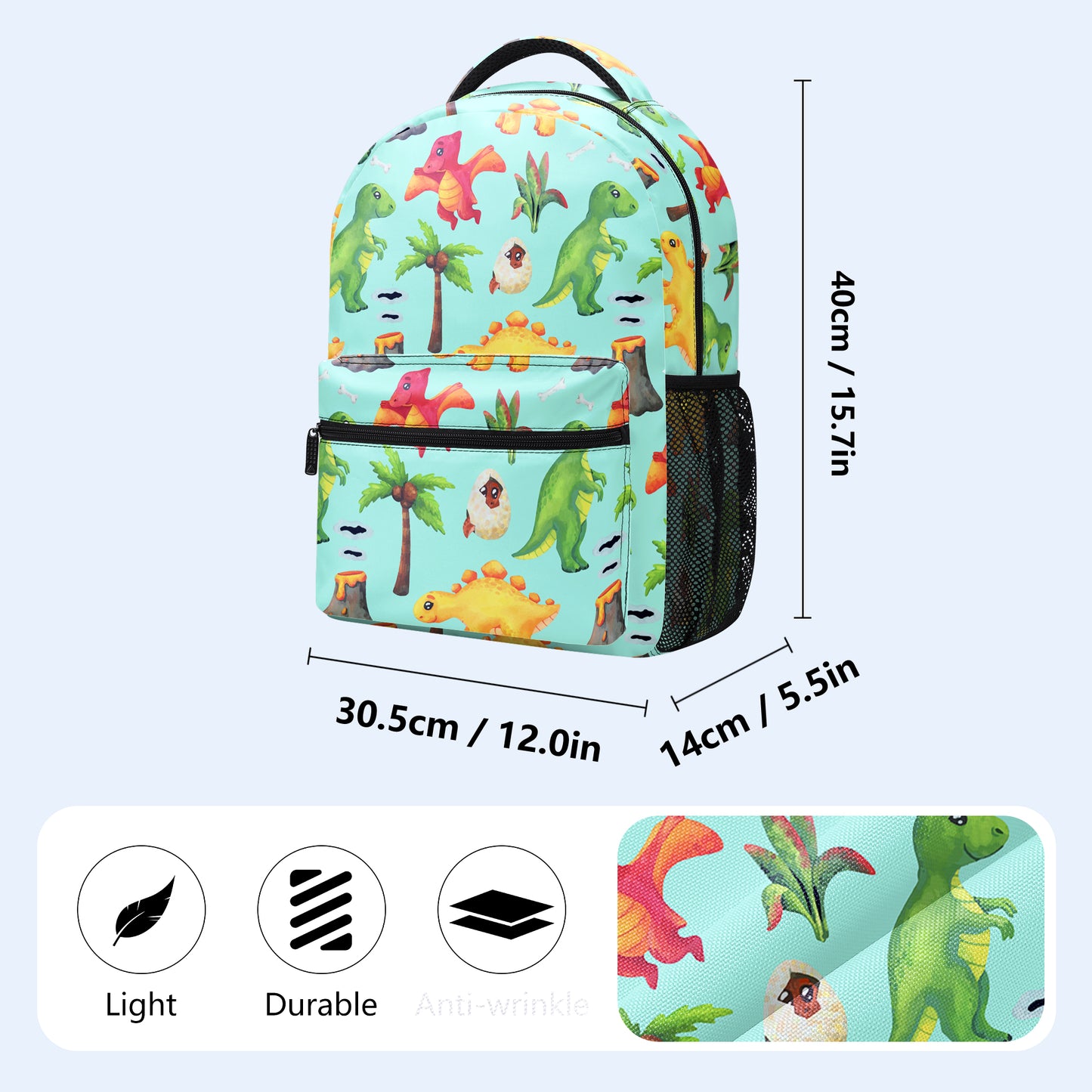 Dinosaur - Personalized Custom Backpack - AA023_CB