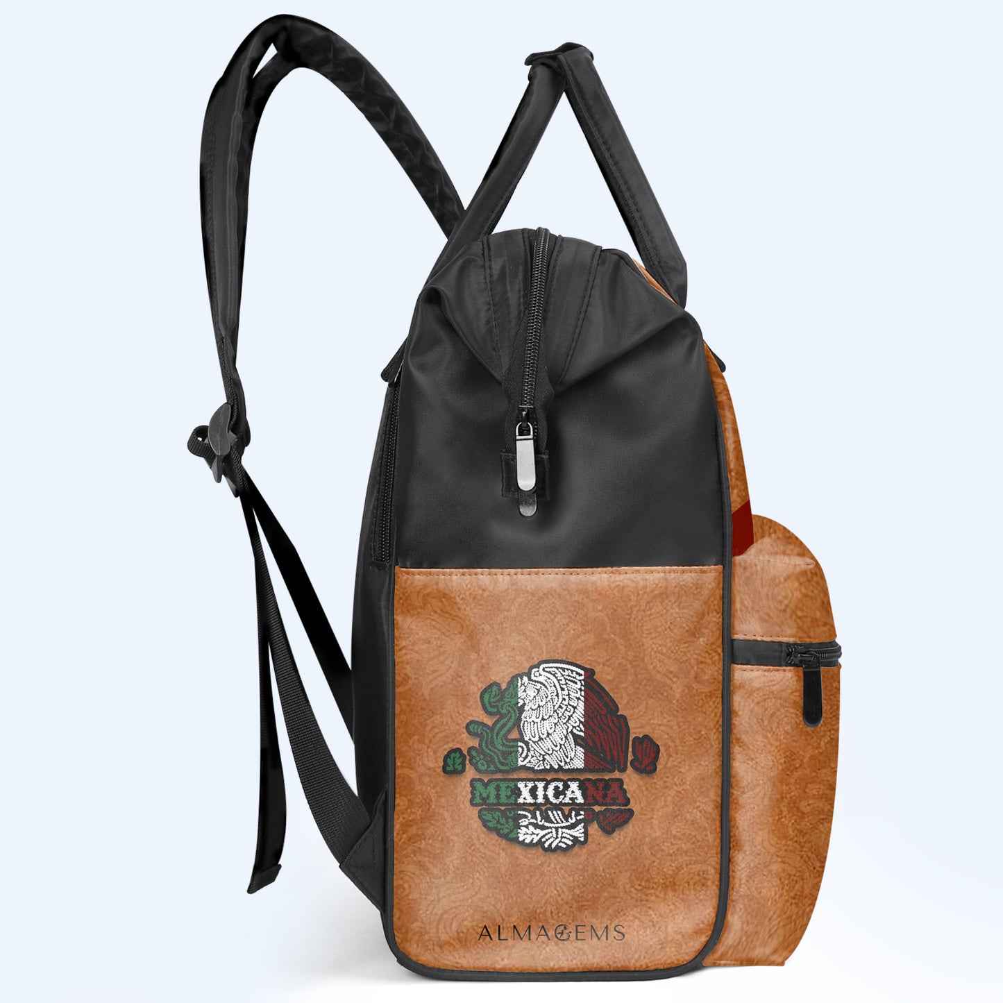 MEXICANA - Mochila de viaje personalizada con diseño de pico de pato - ME006_DKB