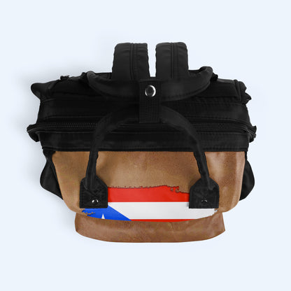 Puerto Rican Nutrition Facts - Personalized Custom Duckbilled Travel Backpack - LA037_DKB