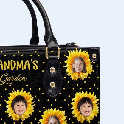 Little Sunflowers - Personalized Custom Leather Handbag - FM038_HB