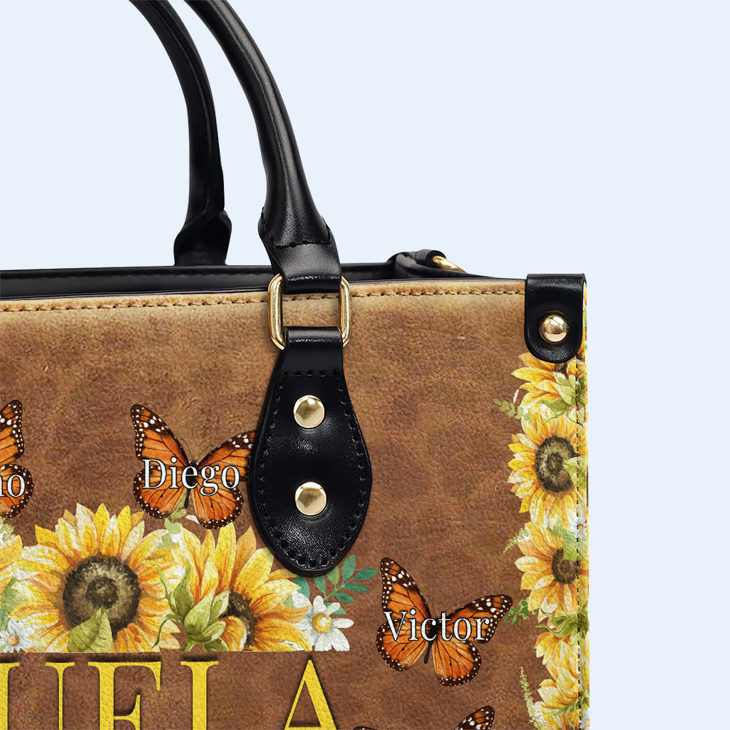 Little Butterflies  - Personalized Custom Leather Handbag - FM031_HB