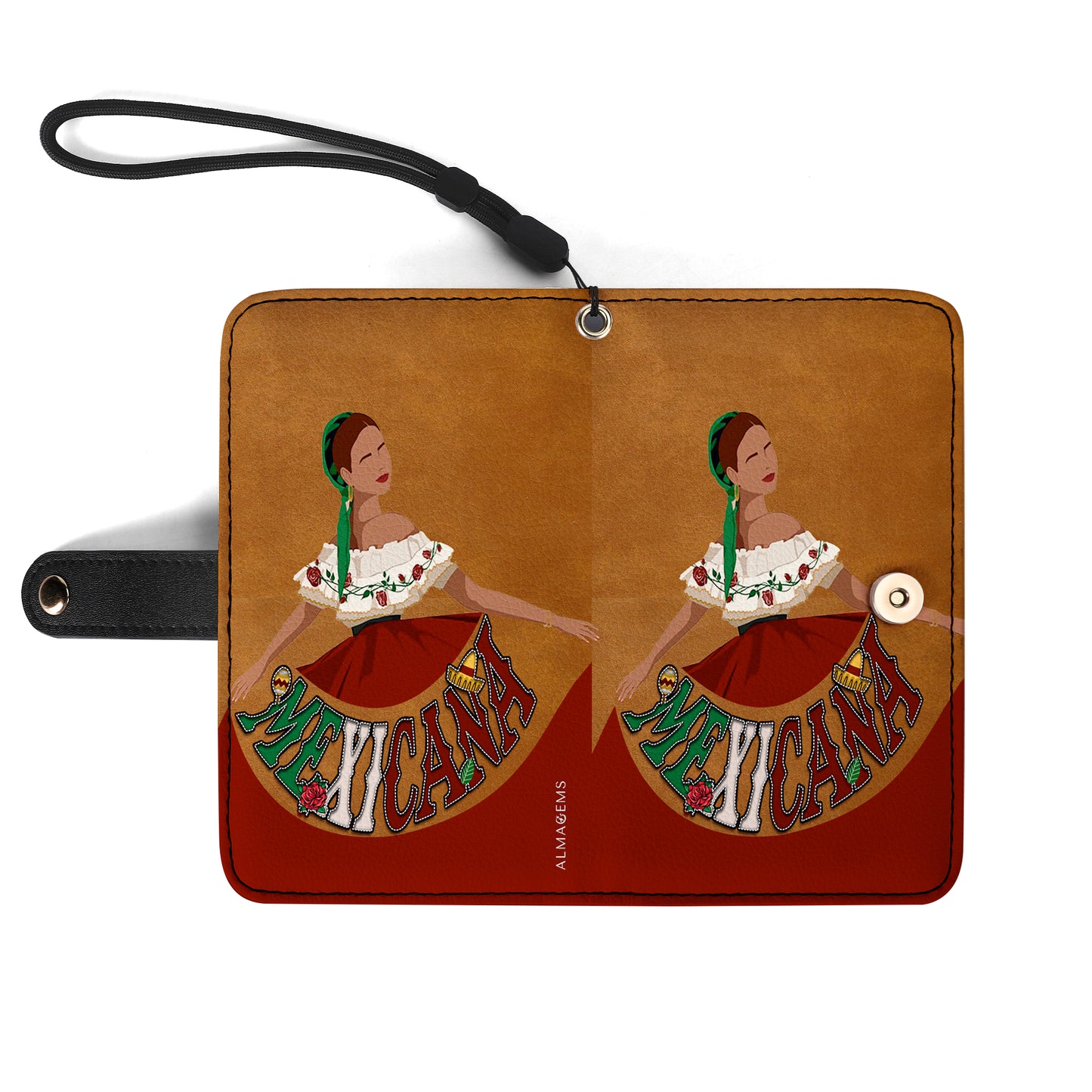 MEXICANA - Personalized Custom Phone Leather Wallet - ME006_PW