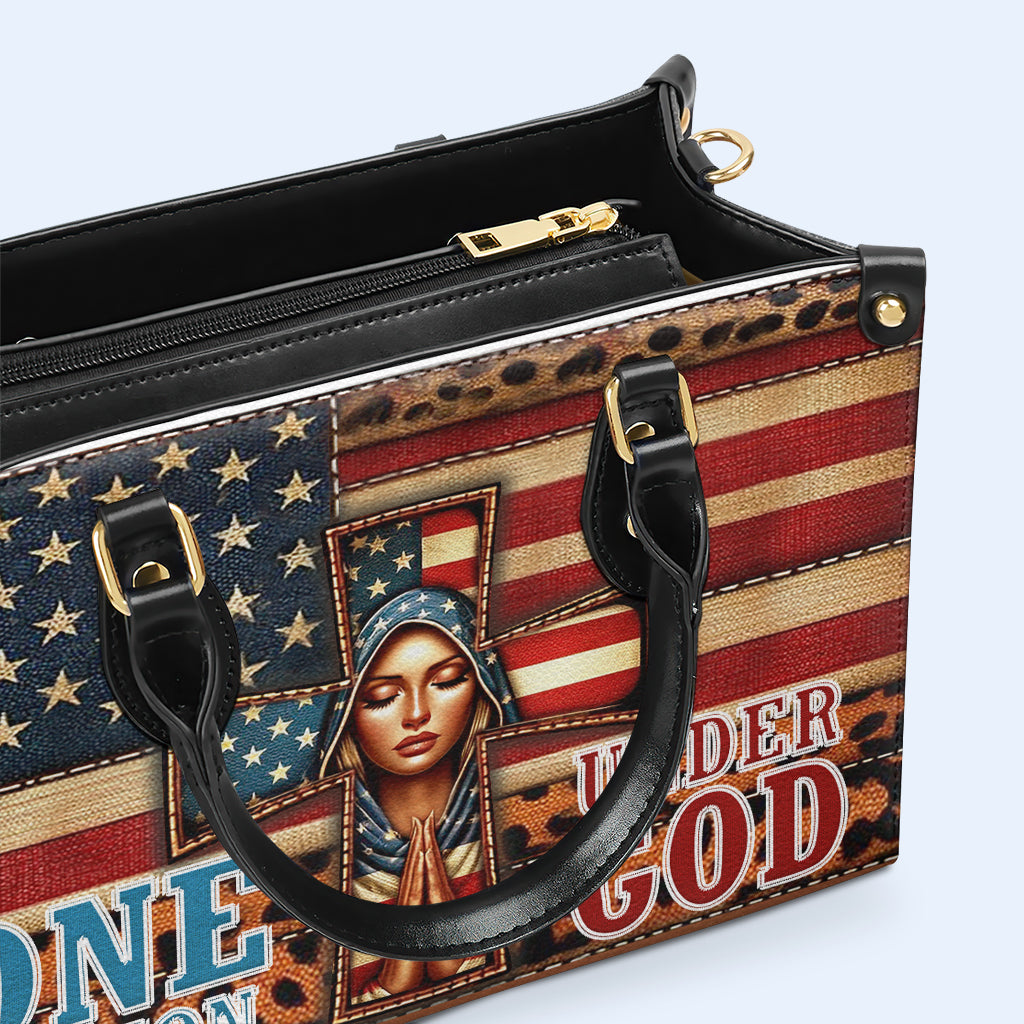 One Nation Under God - Leather Handbag - IND04