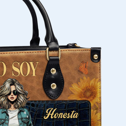 Yo Soy - Personalized Custom Leather Handbag - HS037_HB