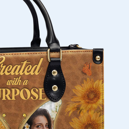 Created With A Purpose  - Personalized Custom Leather Handbag - DG067_HB