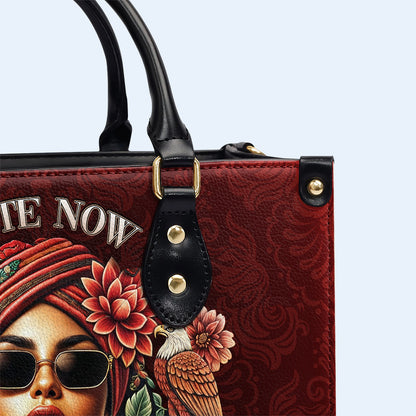 Cute Now... Till My Mexican Comes Out - Personalized Custom Leather Handbag - ME058_HB