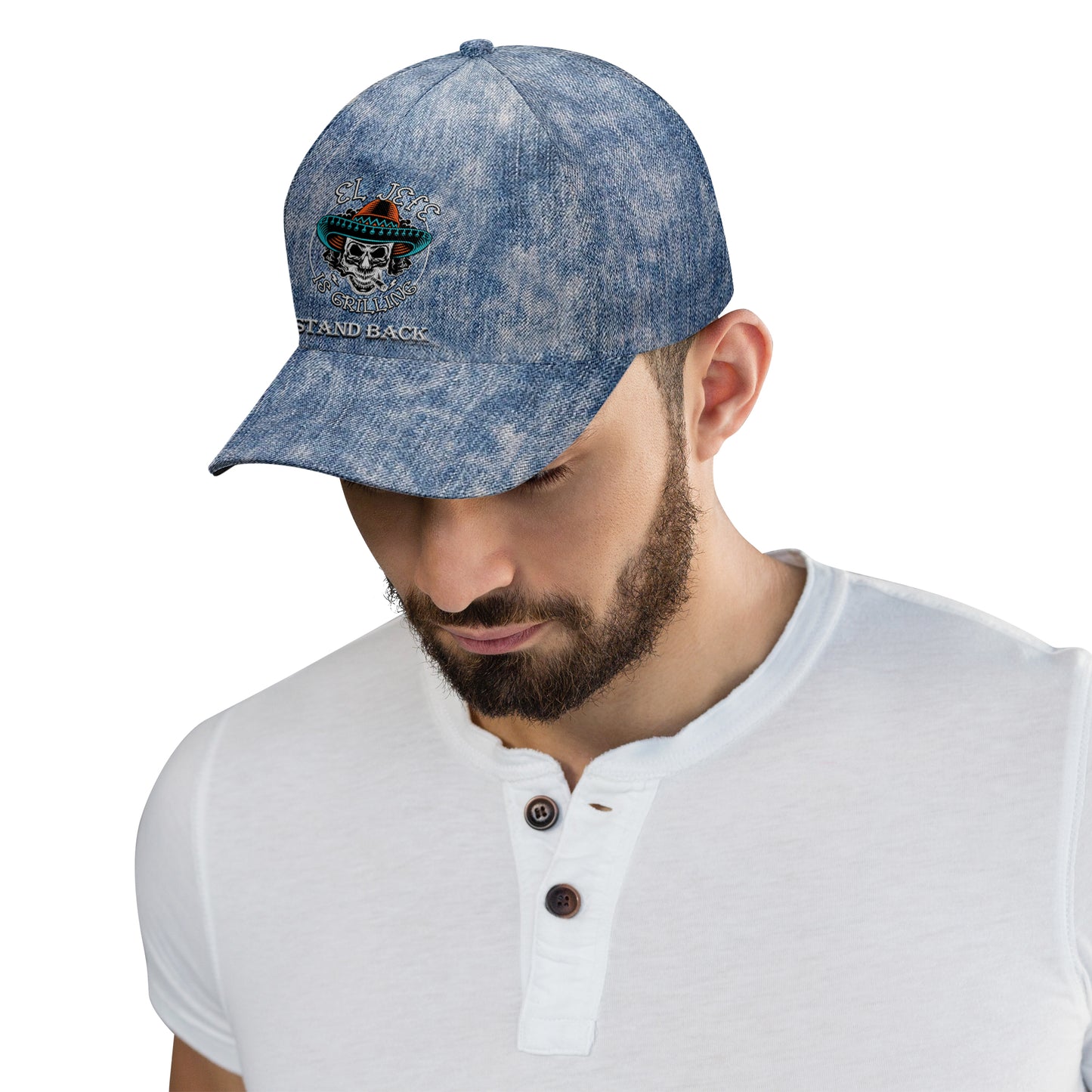 EL JEFE - Gorra de béisbol personalizada con estampado integral - HS057_BAC