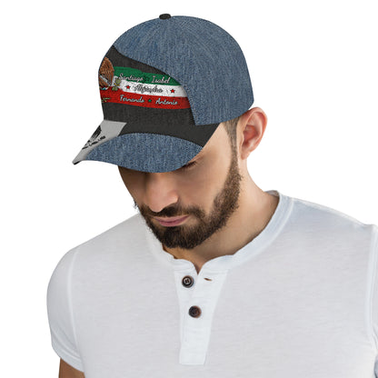 Orgulloso de ser mexicano - Gorra personalizada con estampado completo - ME056_BAC