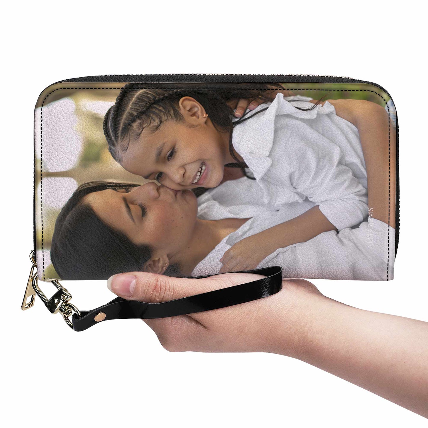 Foto personalizada - 2 caras - Cartera de piel para mujer - photoWL01