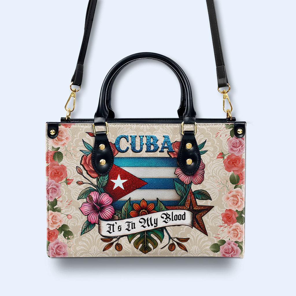 Cuba está en mi sangre - Bolso de piel personalizado - LA021_HB