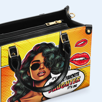 La hija favorita - Bolso de mano de cuero personalizado - FM012_HB