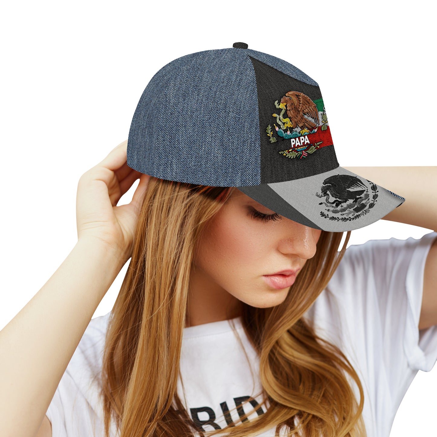 Orgulloso de ser mexicano - Gorra personalizada con estampado completo - ME056_BAC