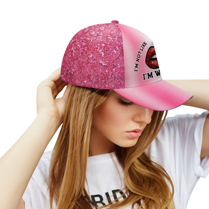 No soy como las demás chicas. Soy peor. Gorra de béisbol personalizada con estampado integral. DG027_BAC