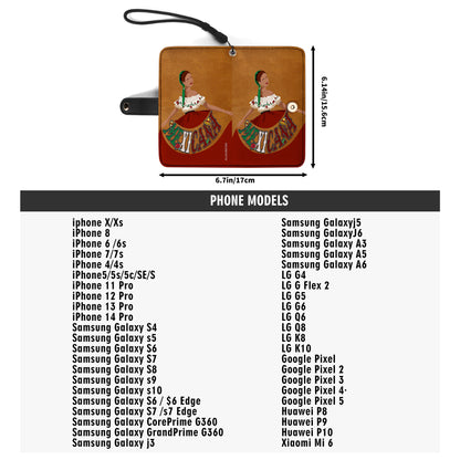 MEXICANA - Cartera de piel personalizada para teléfono - ME006_PW