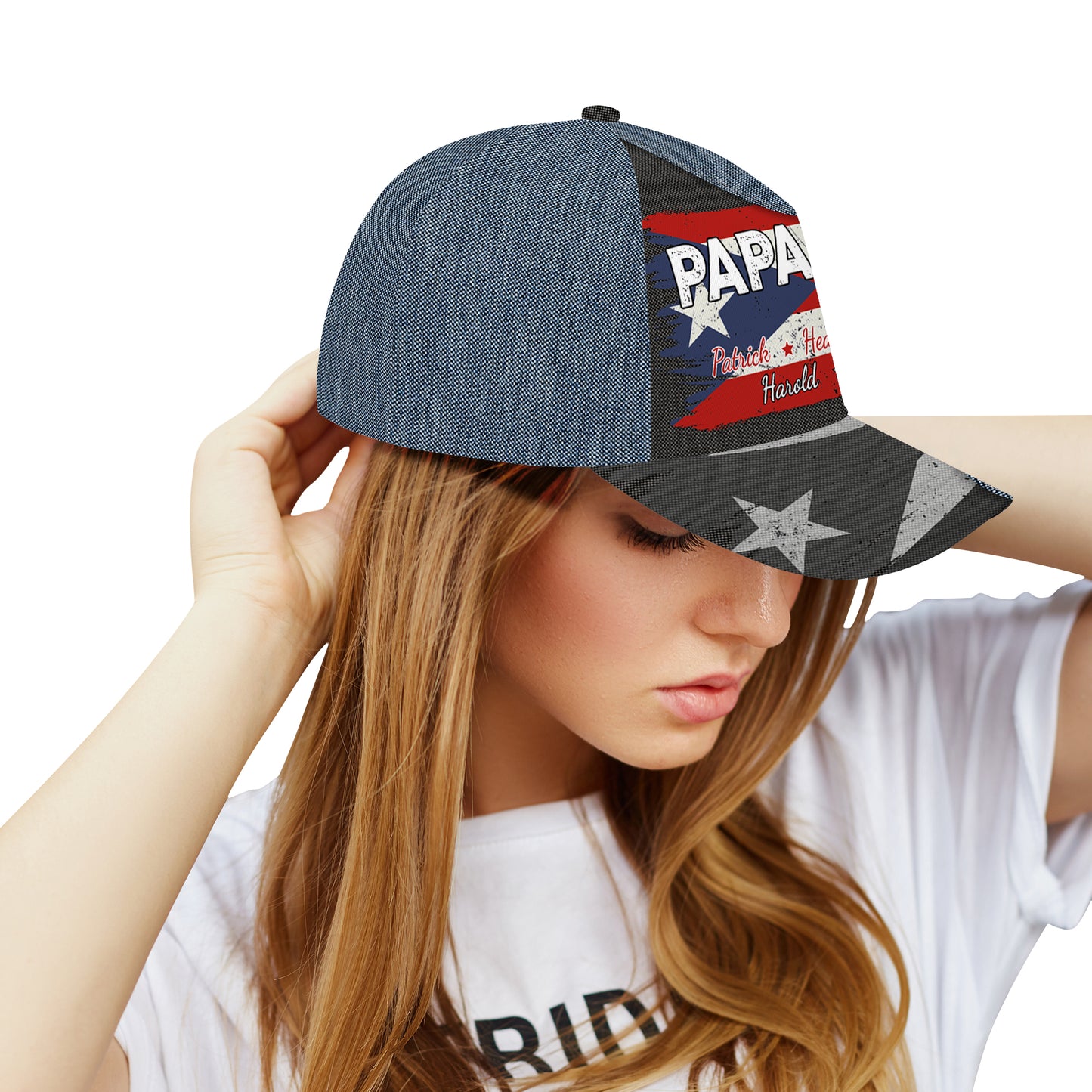 Orgulloso de ser Boricua - Gorra personalizada, gorra de béisbol con estampado completo - LA036_BAC