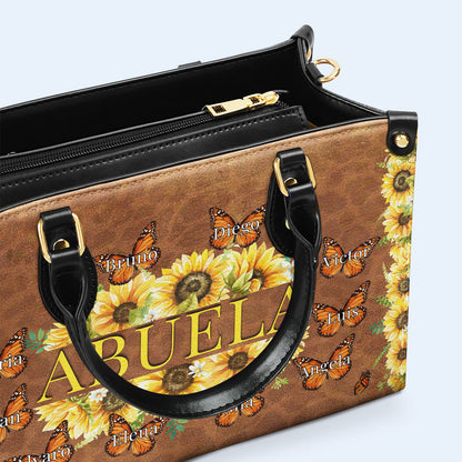 Little Butterflies  - Personalized Custom Leather Handbag - FM031_HB