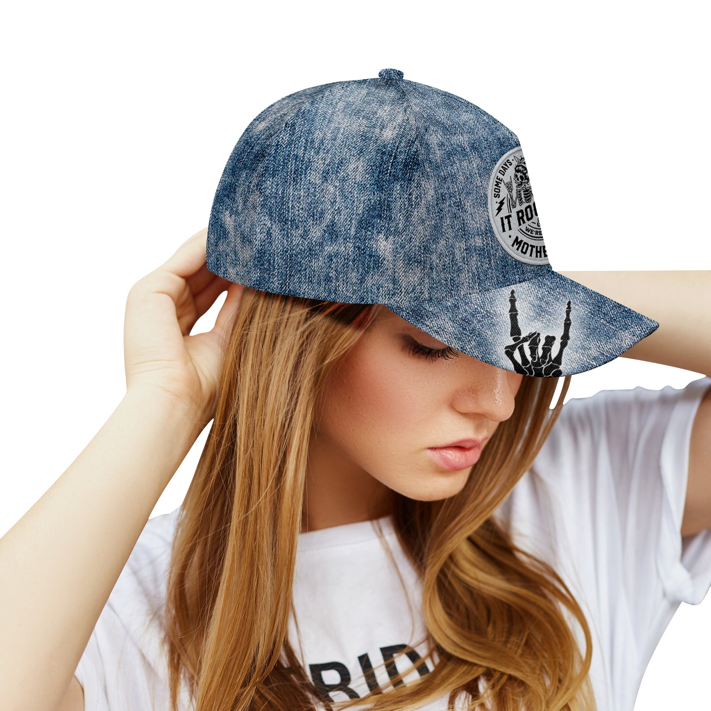 We Are Rockin' Motherhood - Gorra personalizada personalizada, gorra de béisbol con estampado integral - FM010_BAC