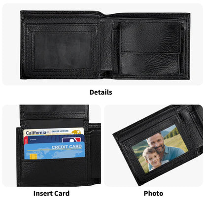 World Best Dad - Men's Leather Wallet - MW09