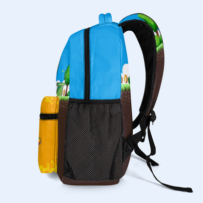 Level Up - Personalized Custom Backpack - QCUS031_CB