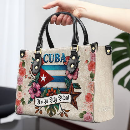 Cuba está en mi sangre - Bolso de piel personalizado - LA021_HB