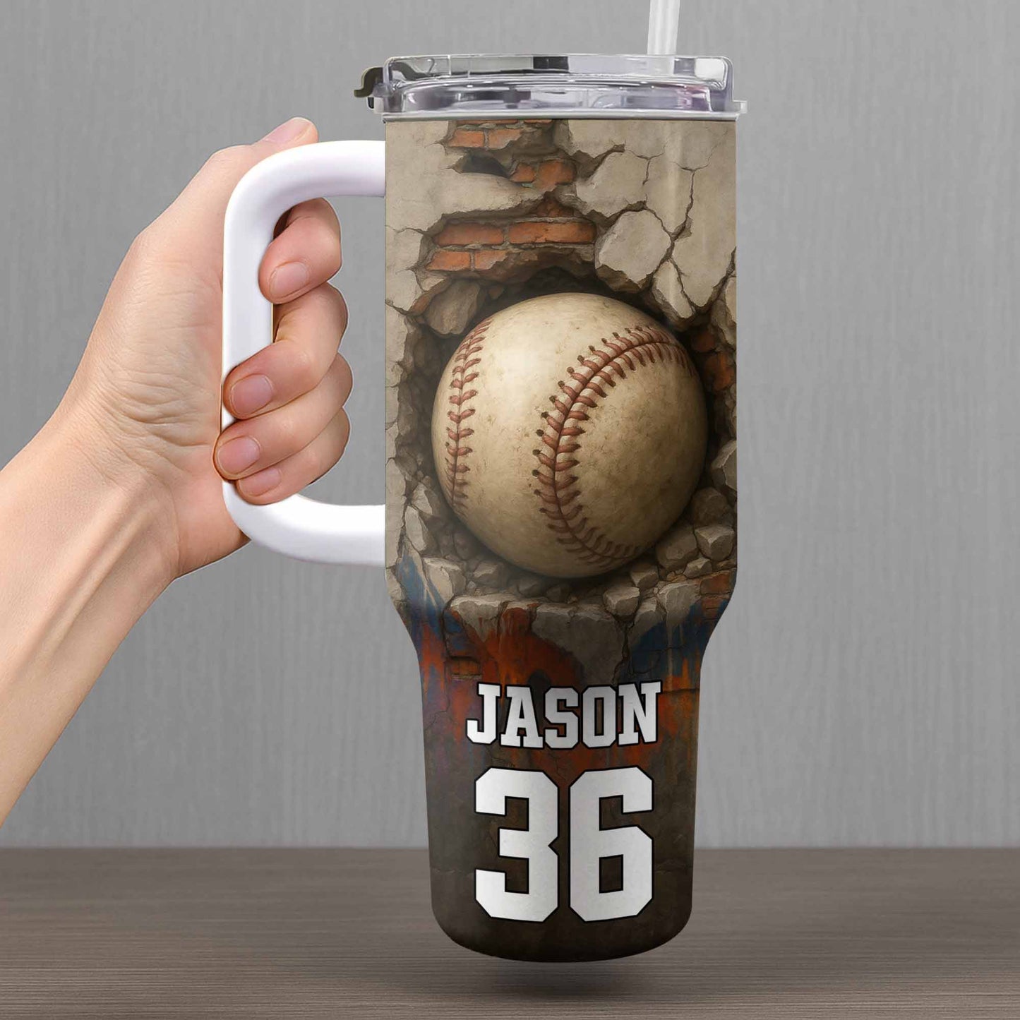 Celebrate Your Passion - Personalized 40oz Tumbler With Straw - SPORT012_TBS