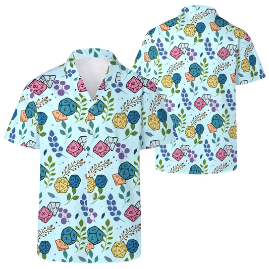 Dados coloridos - Camisa hawaiana unisex personalizada - A003_HW