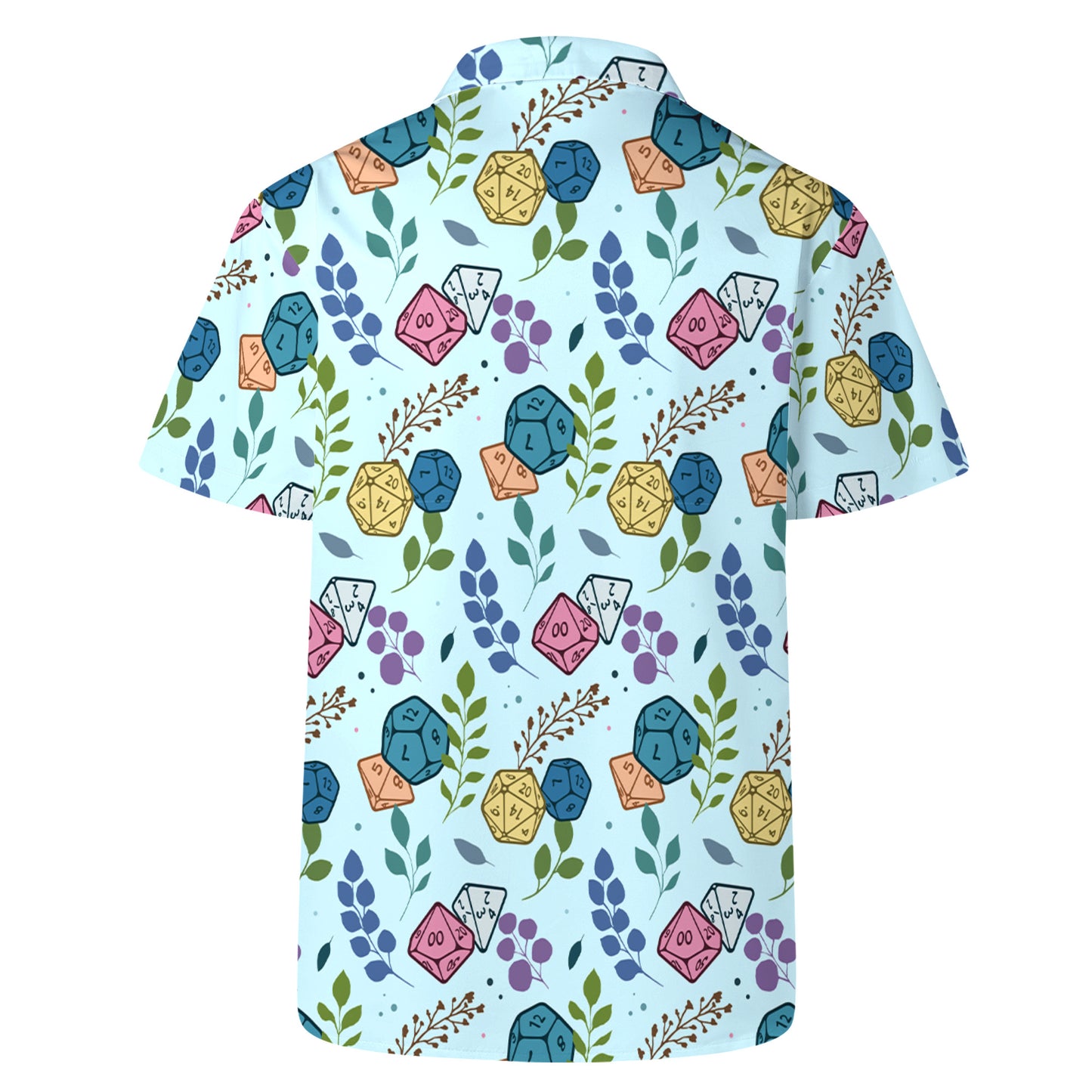 Camisa hawaiana unisex personalizada con dados coloridos - A003_HW